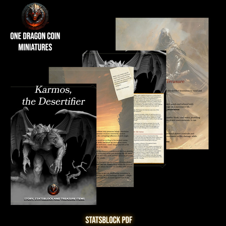 Karmos, the Desertifier Desert Dragon image