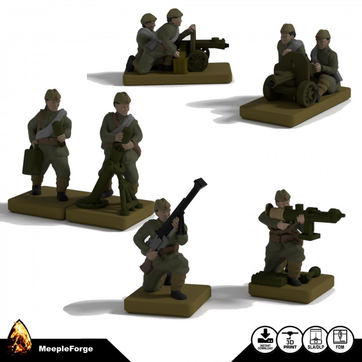 WW2 Russian Infantry SWA  15mm Scale