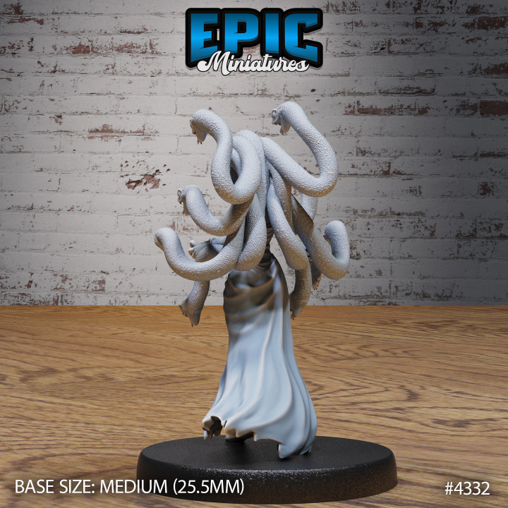 3D Printable Medusa Bipedal / Half Snake Woman / Female Lamia / Serpent ...