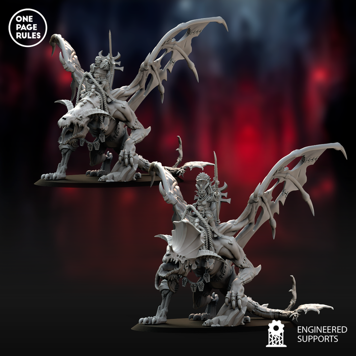 3D Printable Vampiric Zombie Dragon by One Page Rules