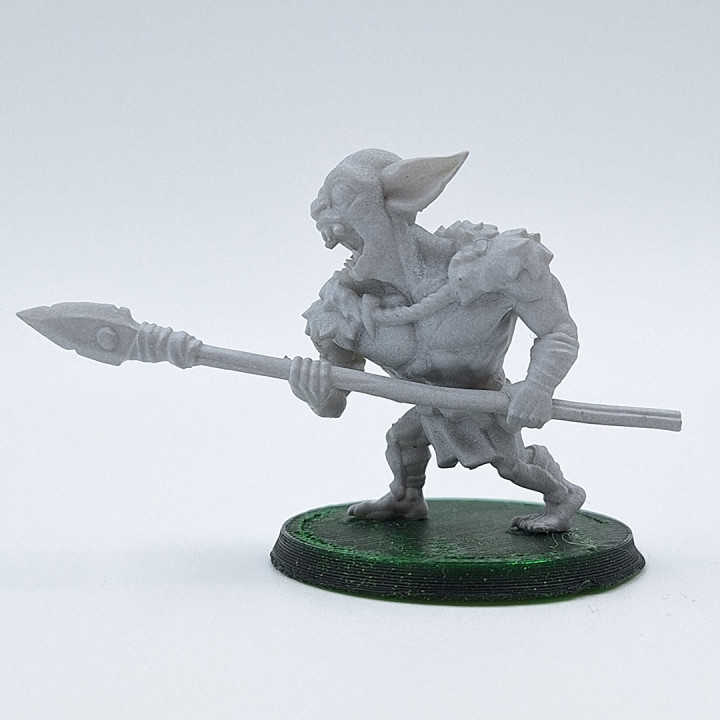 3D Printable Goblin Spear man by Built Bird