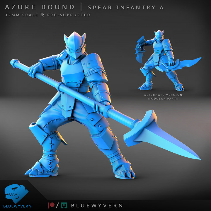 Azure Bound - Spear Infantry A (Modular) image