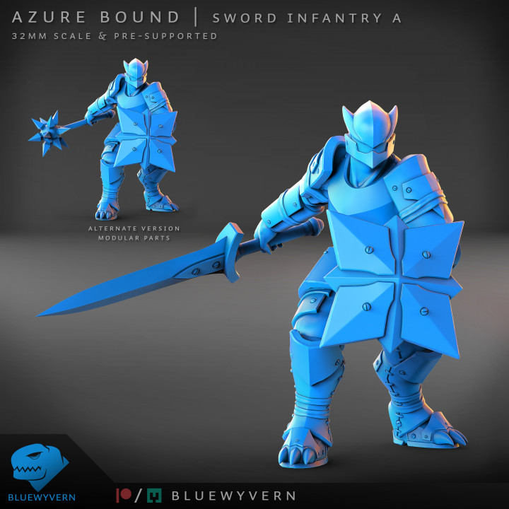 Azure Bound - Sword Infantry A (Modular) image