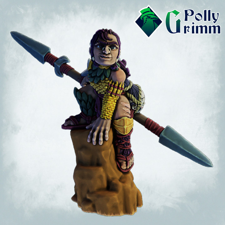 Fantasy miniatures for tabletop games. Halfling, hobbit barbarian girl