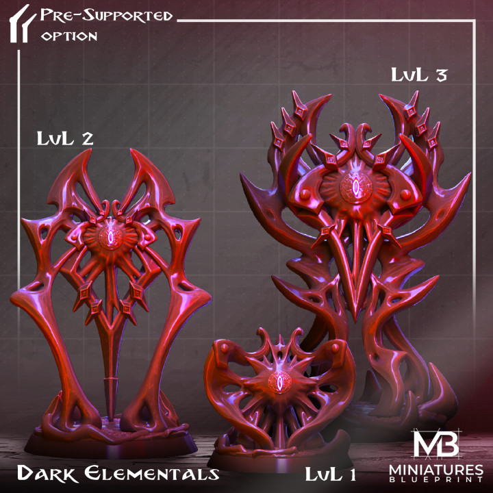 3D Printable Elementals V2- May 2024 release by Miniatures Blueprint