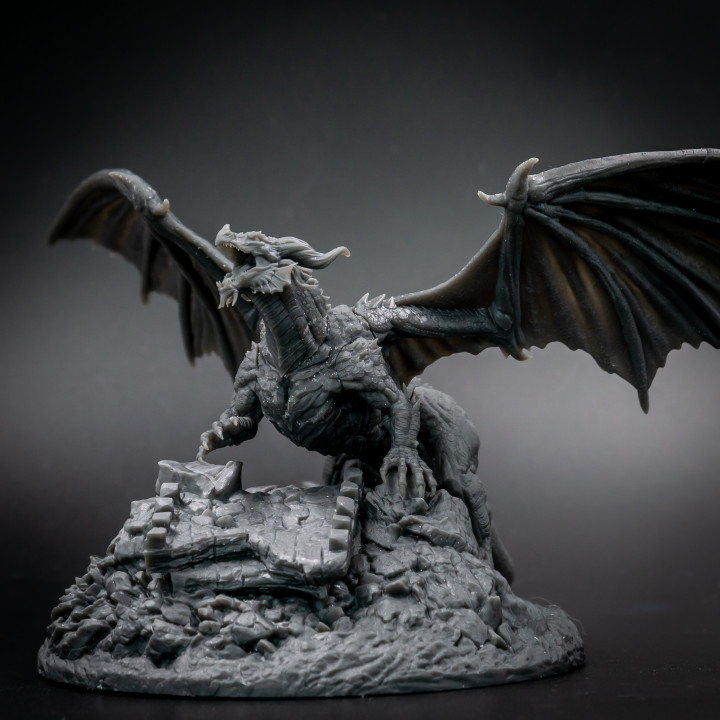 3D Printable Adult Red Dragon by Aether and Alchemist