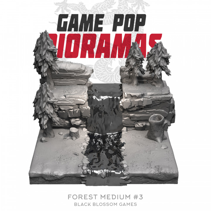 DRM003 Forest M #3 Diorama :: Game Pop Dioramas :: Black Blossom Games image