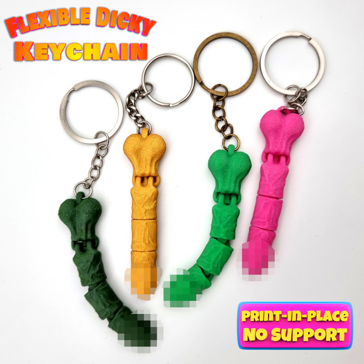 Flexible Dicky Keychain