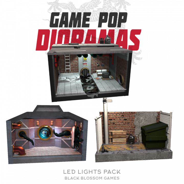 DRMA02 Light Led Pack Diorama :: Game Pop Dioramas :: Black Blossom Games image