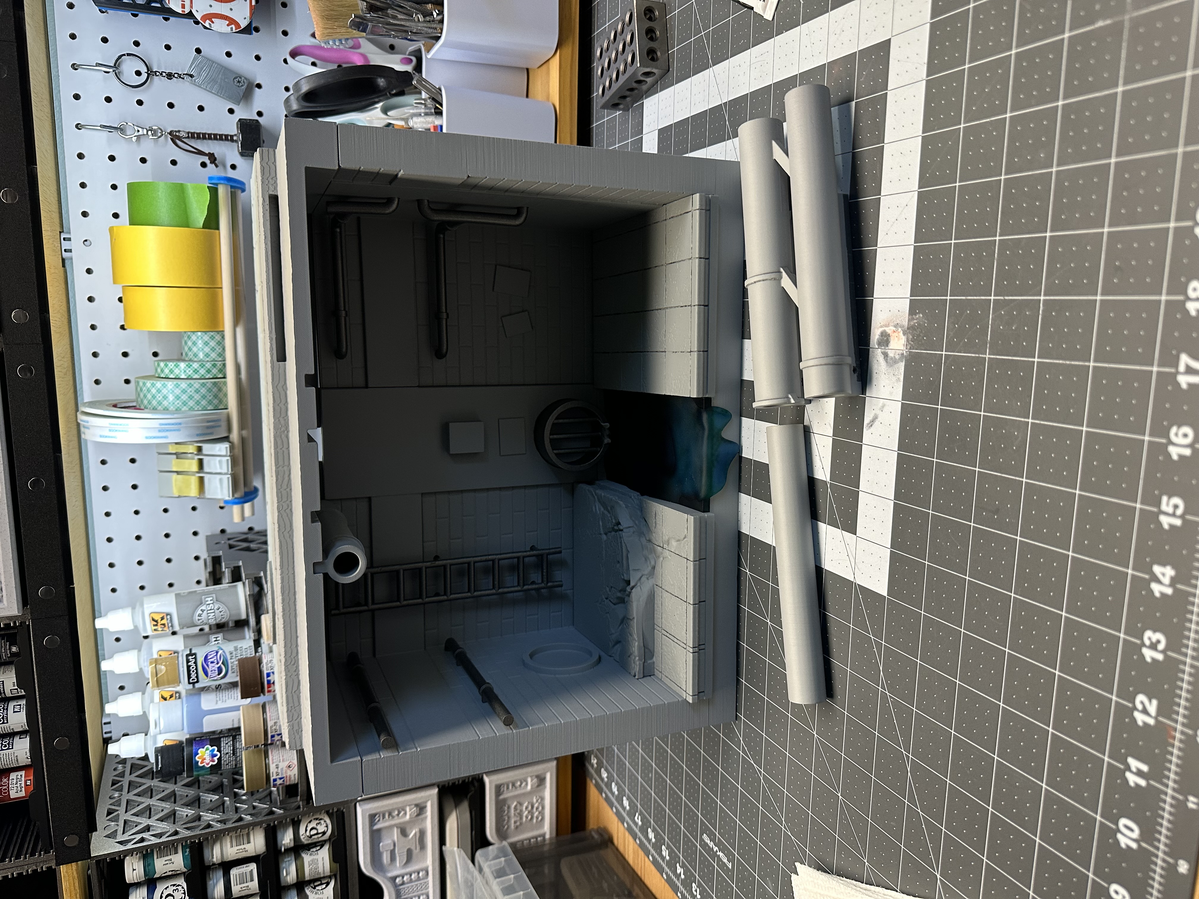 3D Print of DRMA02 Light Led Pack Diorama :: Game Pop