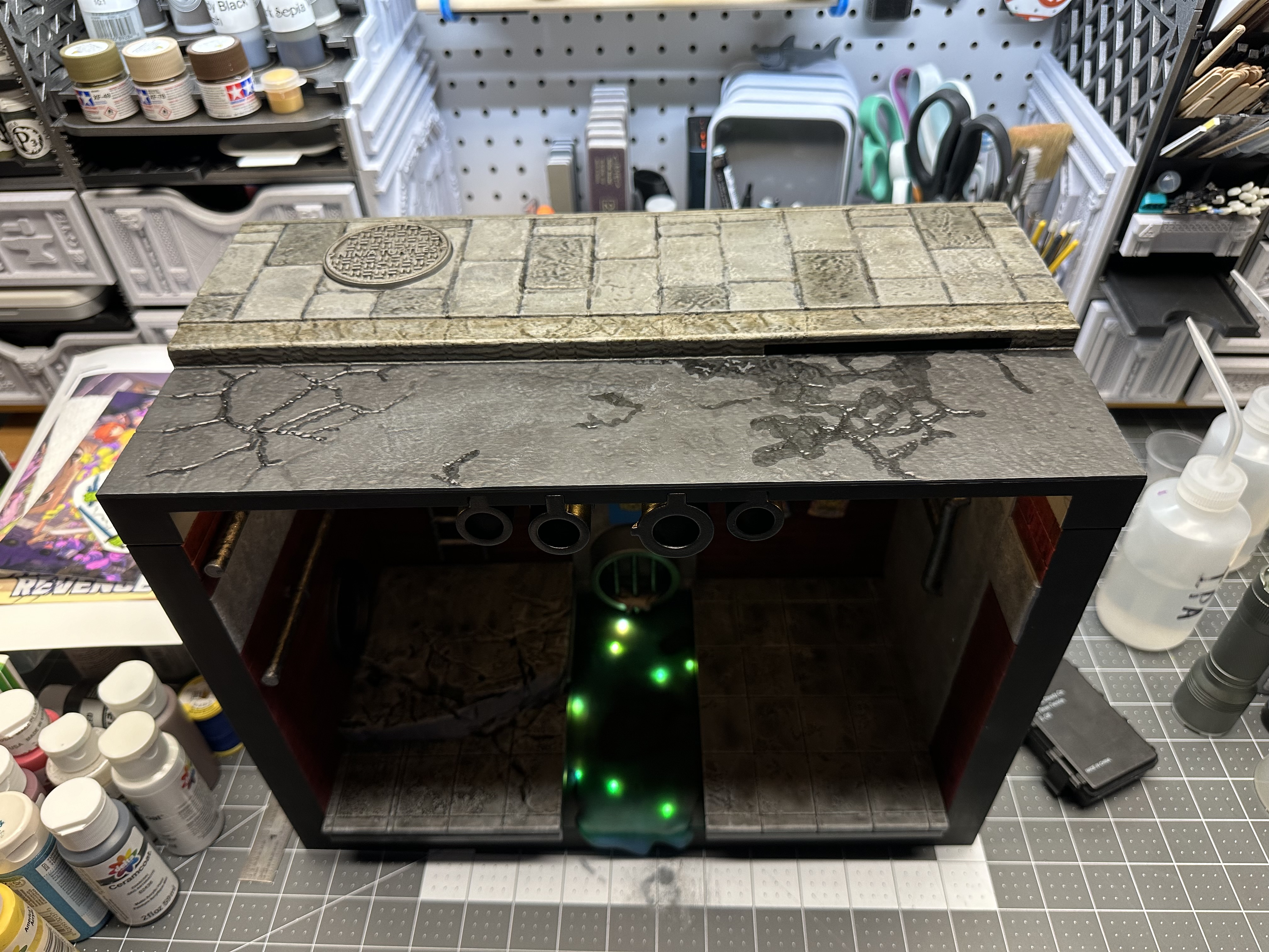 3D Print of DRMA02 Light Led Pack Diorama :: Game Pop