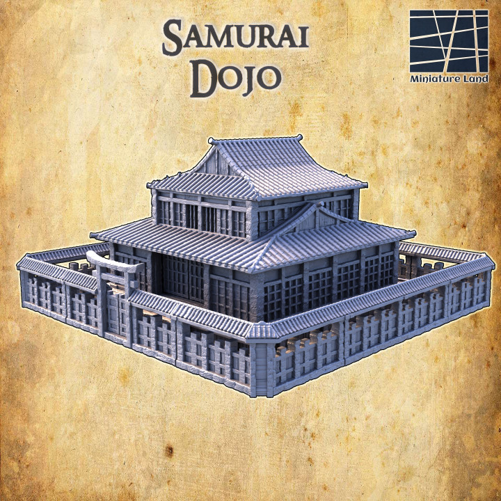 Samurai Dojo - Tabletop Terrain - 28 MM image
