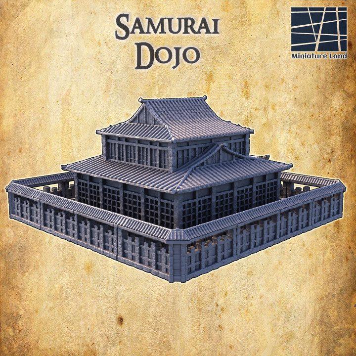 Samurai Dojo - Tabletop Terrain - 28 MM image