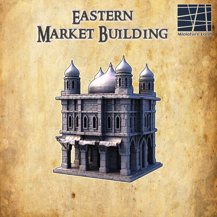 Eastern Marketplace - Tabletop Terrain - 28 MM image