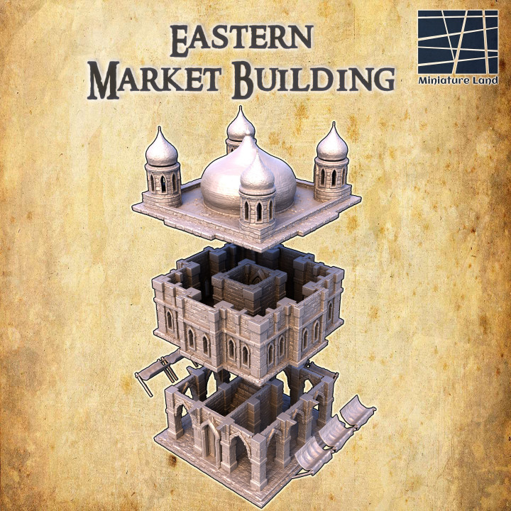 Eastern Marketplace - Tabletop Terrain - 28 MM image