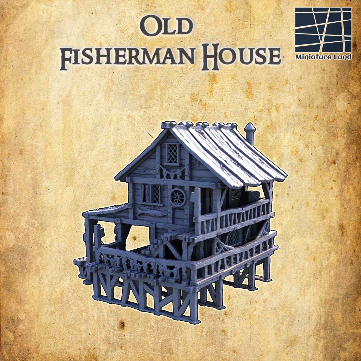 Old Fisherman House - Tabletop Terrain - 28 MM image