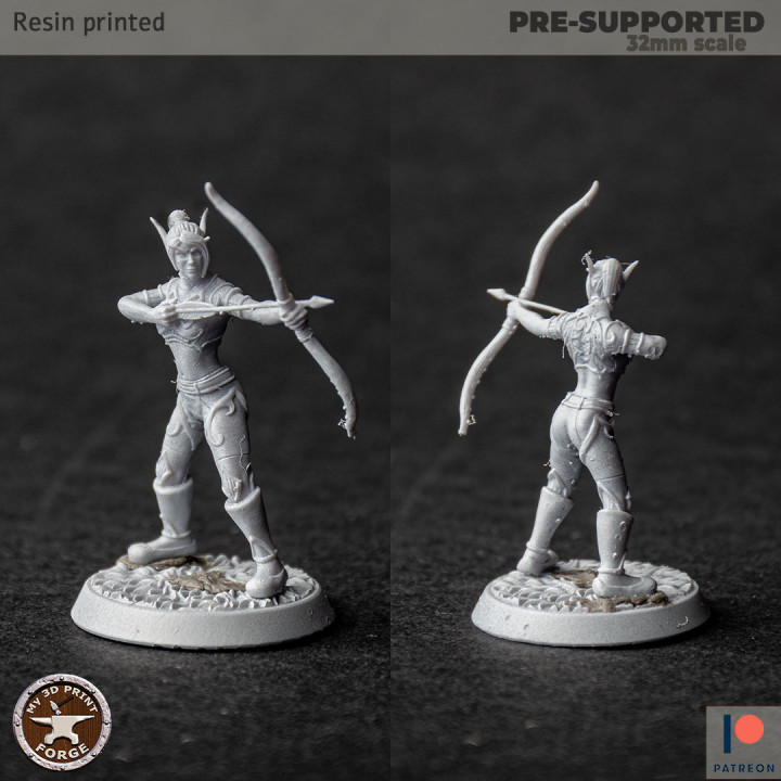 3D Printable Blood Elf Female Hunters by My3DPrintForge