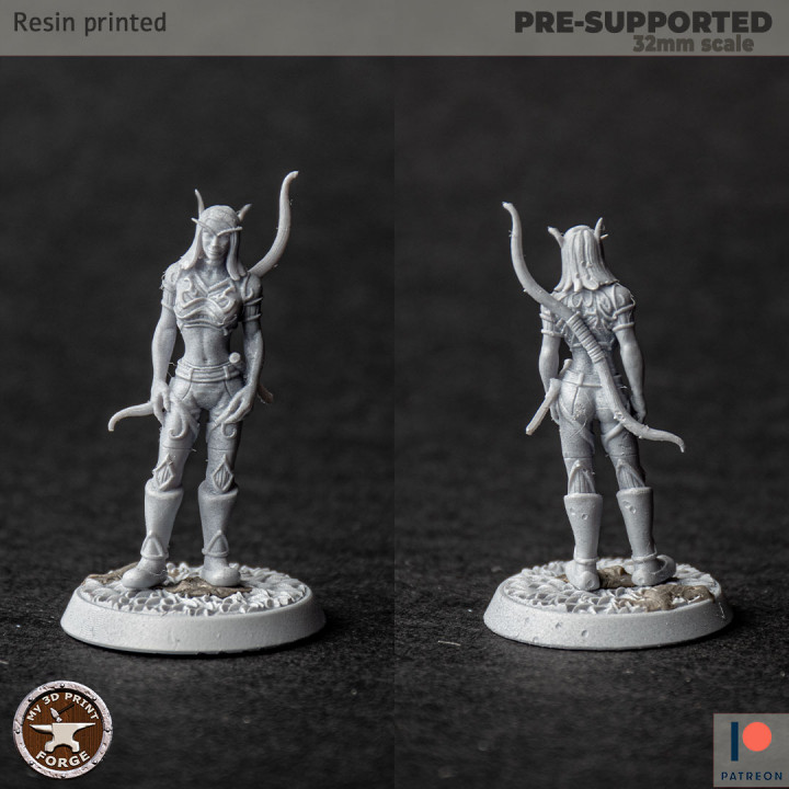 3D Printable Blood Elf Female Hunters by My3DPrintForge