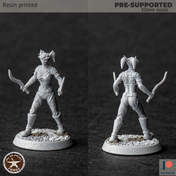 3D Printable Blood Elf Female Rogues by My3DPrintForge