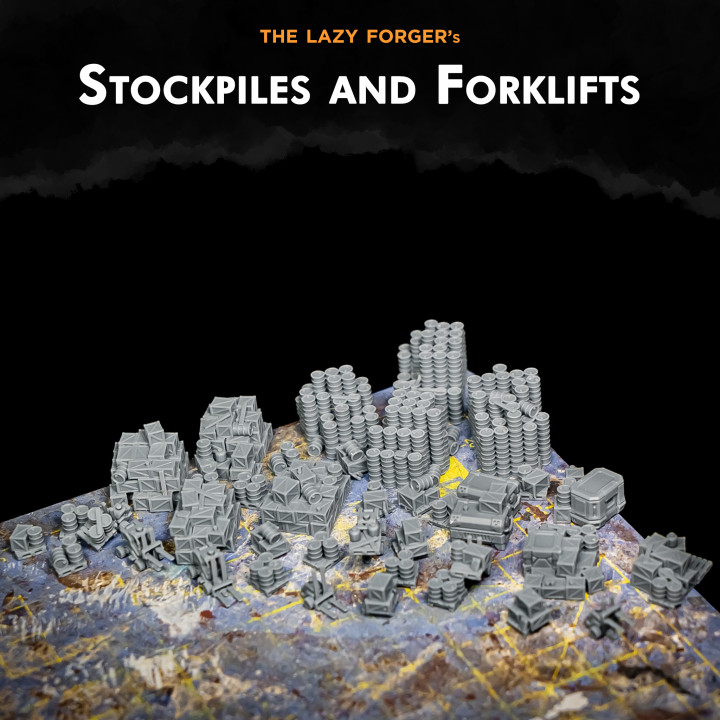 Stockpiles and Forklifts image