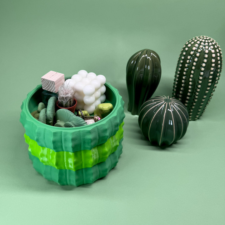 Stackable bowl “cactus” image