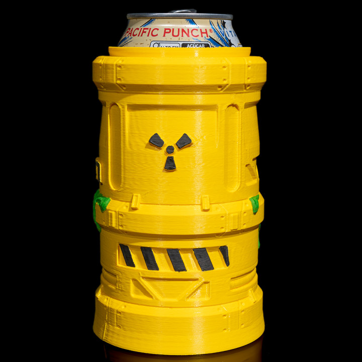 3D Printable Toxic Waste Can Holder by Stlflix