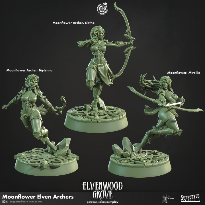 Moonflower Elven Archers (Pre-Supported)