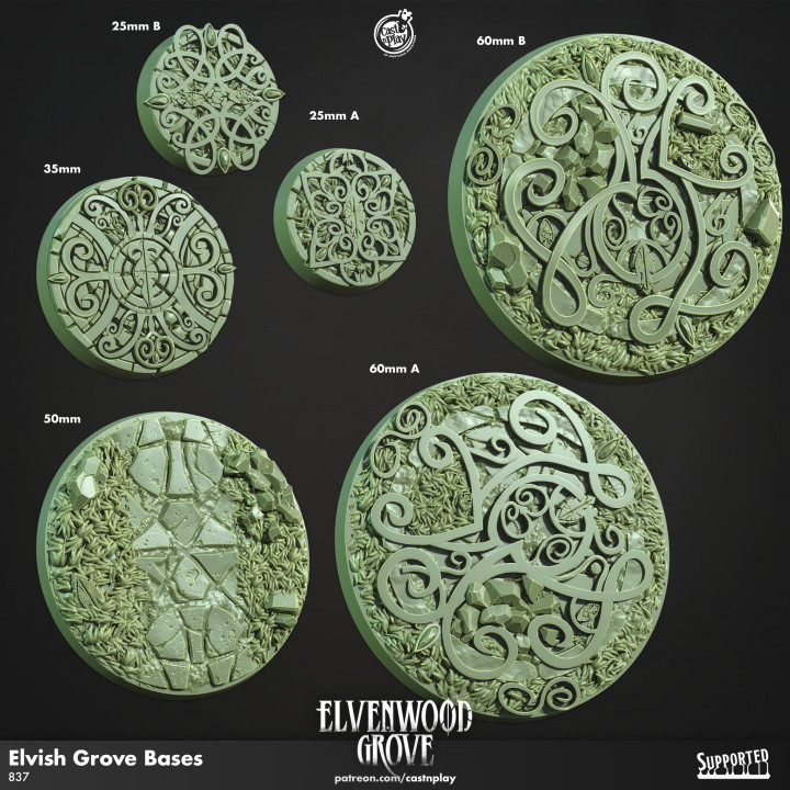 Elvish Grove Bases (Pre-Supported) image