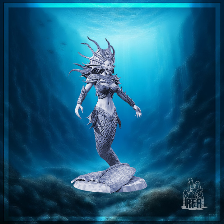 Abyselle, the tide temptress - Tabletop miniature (Pre-Supported)