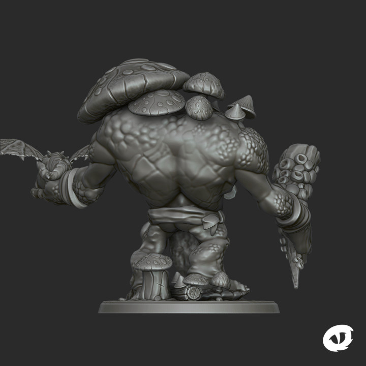 3D Printable Fungal Cave Troll by Insight Miniatures