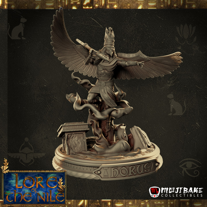 Horus, God of the Sky statue (pre-supported)'s Cover