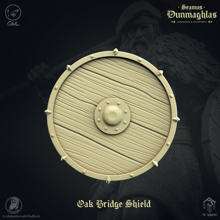 3D Printable Oak Bridge Shield by Owl