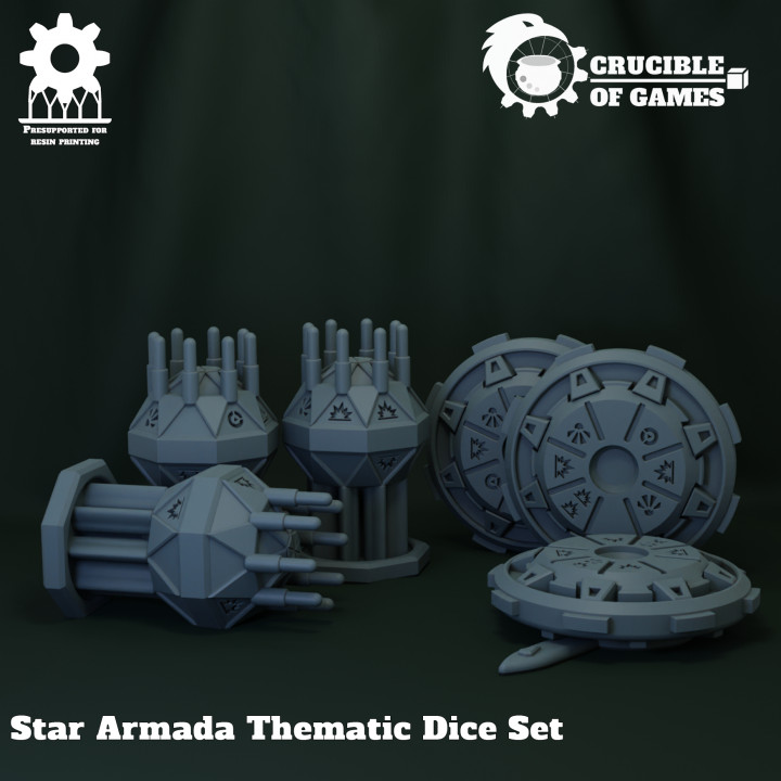 Star Armada Thematic Dice Set image