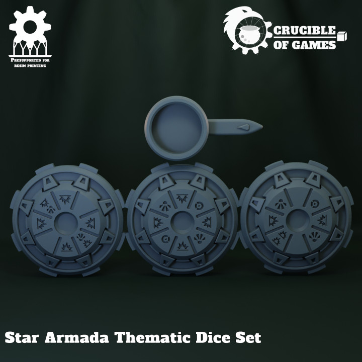 Star Armada Thematic Dice Set image