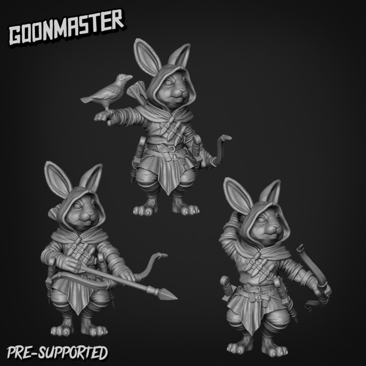 3D Printable Rabbit Rogue Archer Bundle by Goon Master