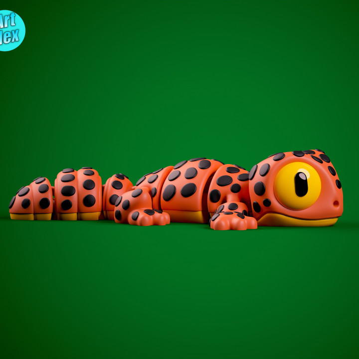 Flexi Leopard Gecko Print in Place image