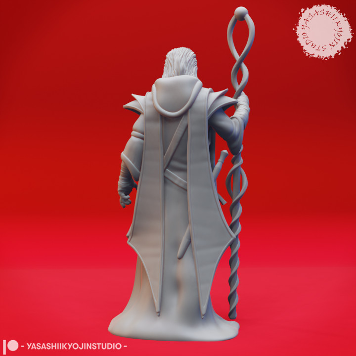 Evil Mage - Tabletop Miniature (Pre-Supported) image