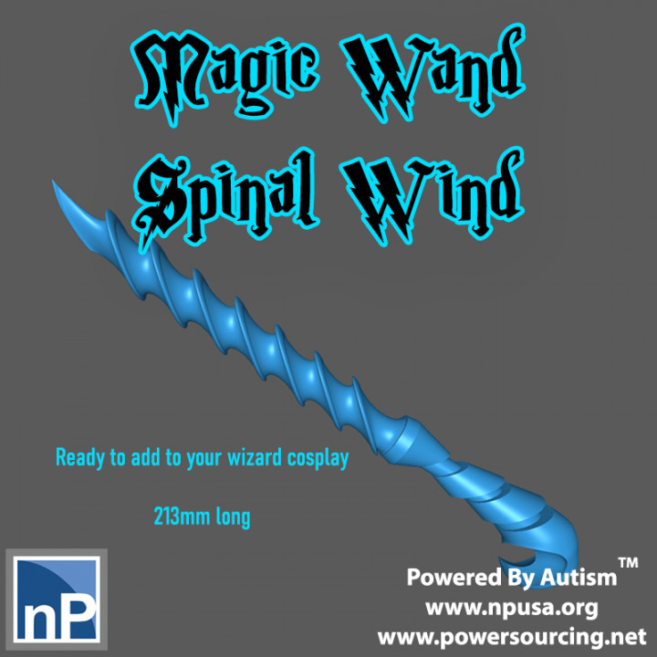 Spinal Wind - Magic Wand for Cosplay image