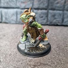 Picture of print of Arbiter Miniatures Patreon April 2024 Goblin Warband Supportless