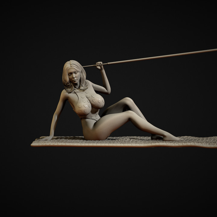 Lady on Beach Towel Incense Holder image