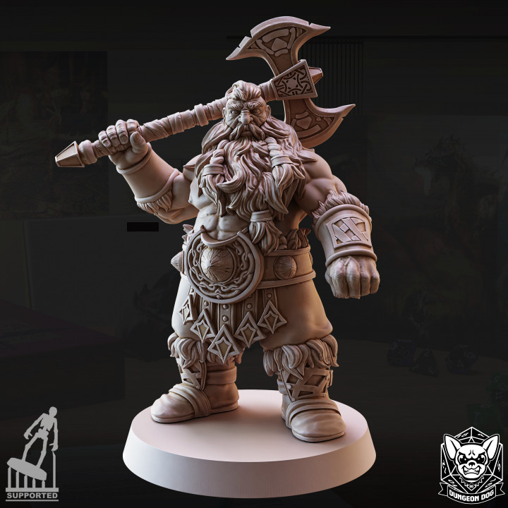 Dwarf Barbarian - A image