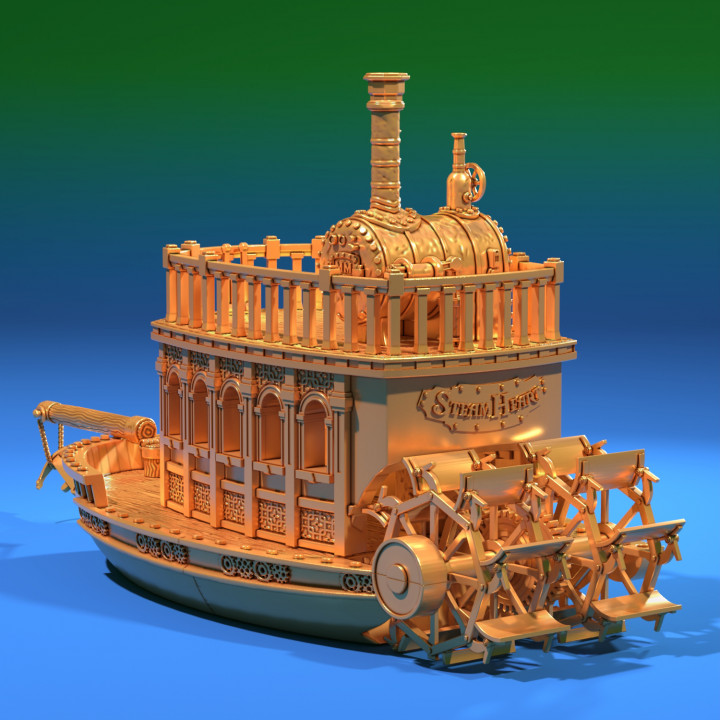 Clockwork Paddle Boat "Steam Heart" image