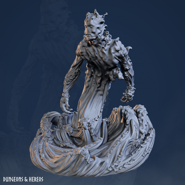 3D Printable Water Elemental - Elemental - Monster - Monsters ...