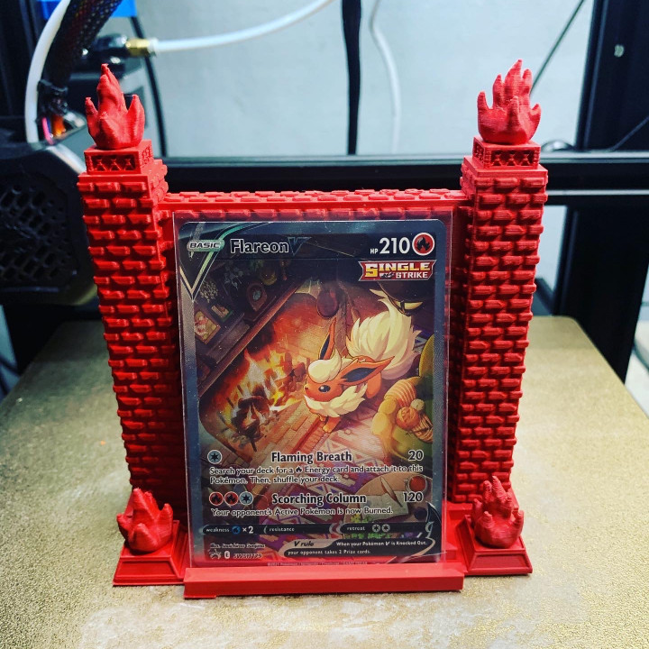Pokemon Card Stand - Fire image