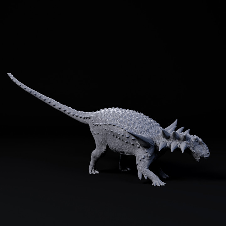 Sauropelta defensive 1-35 scale pre-supported armored dinosaur image