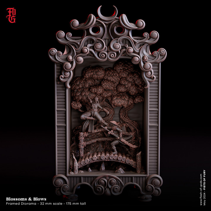Framed Diorama - Blossoms and Blows