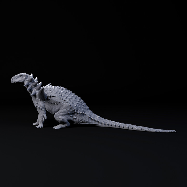 Sauropelta sitting 1-35 scale pre-supported armoured dinosaur image
