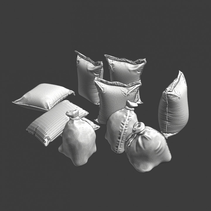 Wargaming props - sacks image