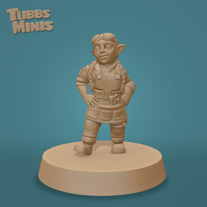 Trixi Copperbottom - Gnome Artificer - Fantasy Miniature