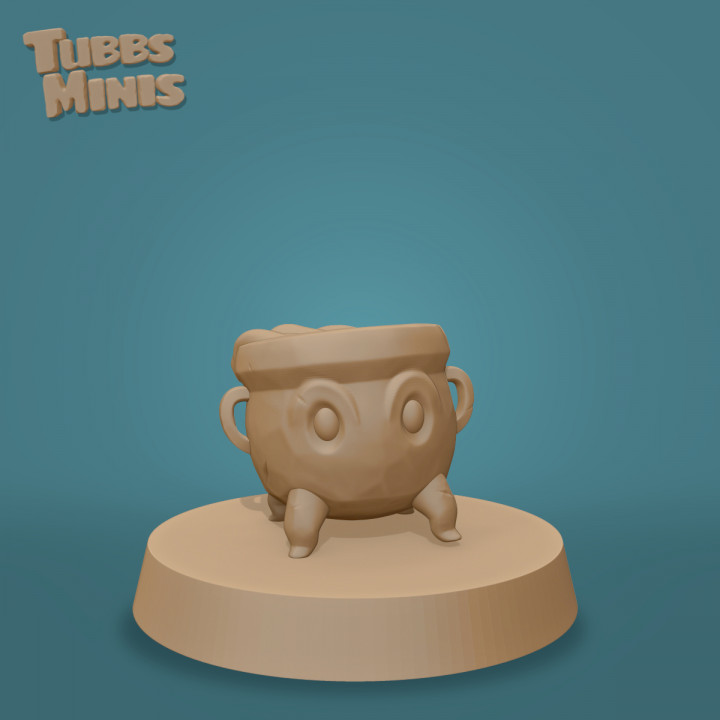 Rusty the Cauldron Homunculus - Fantasy Miniature - FREE image